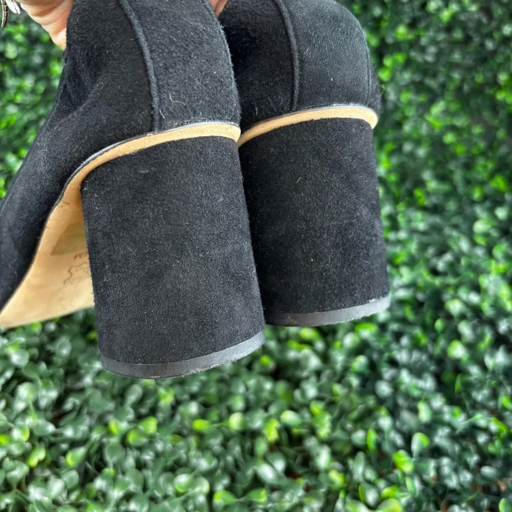 TORY BURCH THERESE BLACK SUEDE PUMPS